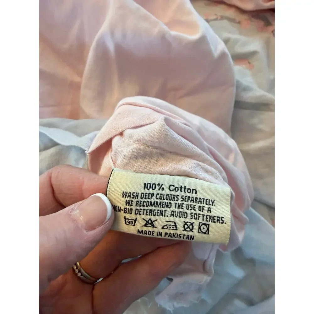 Ted Baker Peppermint Queen Duvet Cover Grey/Pink/Floral
